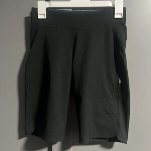 Columbia Womens Omni Shield Biker Shorts Black Athletic Gym Size XS